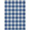 Edge Collections - 8' x 10' - Blue - Durable Plaid Area Rug for Indoor and Outdoor Use - 1 Piece